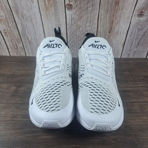 Nike Air Max 270 Running Shoes Women's Sz 11 White Black AH6789-100 (VGC) - Picture 2 of 8